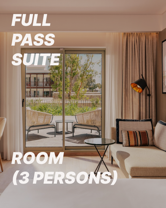 Full Pass Suite / per room (3 persons)